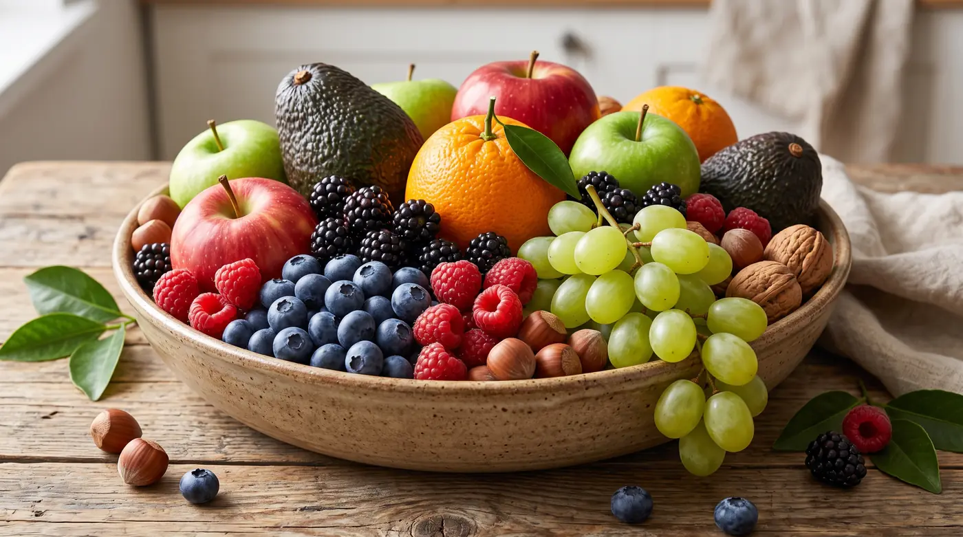 Fruta fresca de exportación: arándanos, cerezas y uvas
