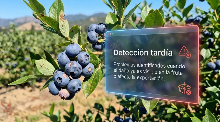 Detección tardía de problemas en fruta